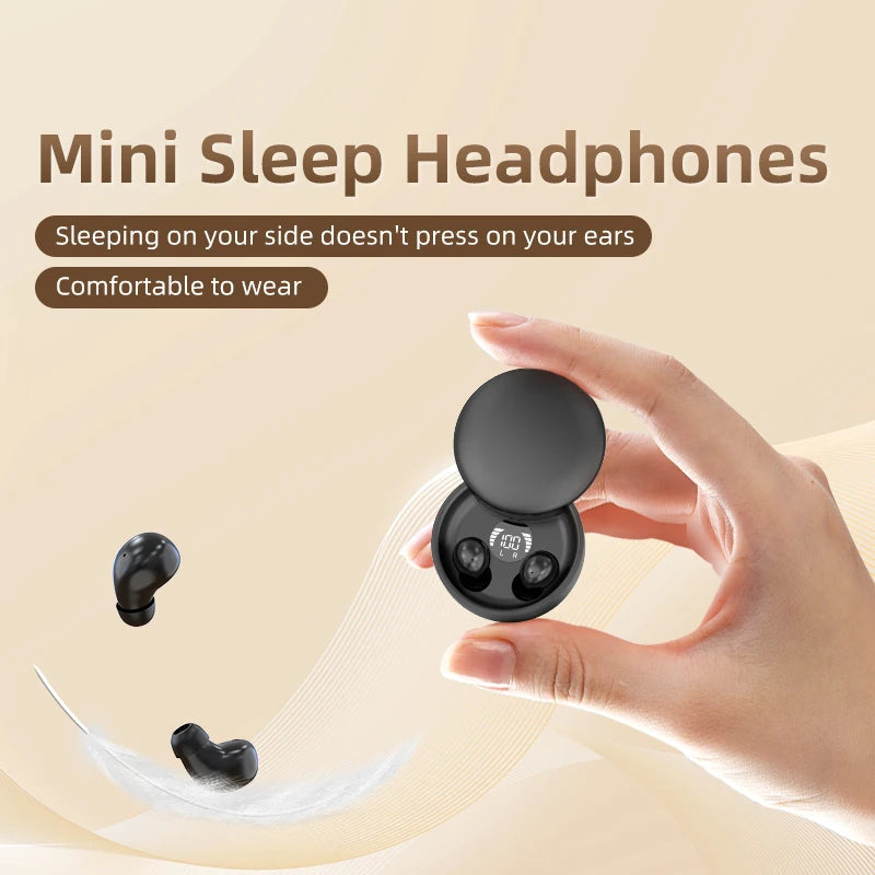 SHUKE Wireless Bluetooth Sleeping Earbuds With Microphone Waterproof