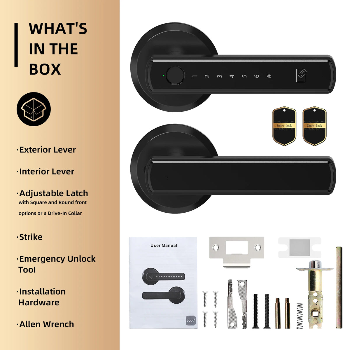 Viladepot Biometric Fingerprint Door Lock Bluetooth App Control Keypad