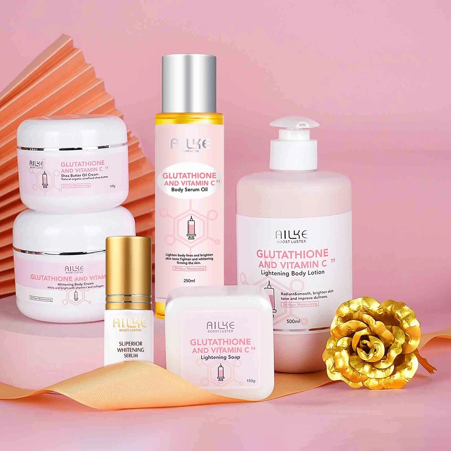 AILKE Glutathione Vitamin C Whitening Moisturizing Body Care Kit