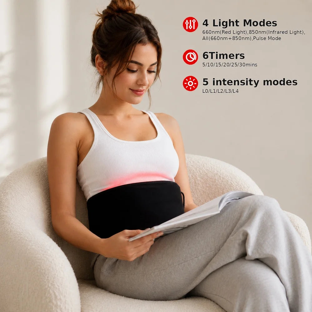 Near Infrared Light Therapy Belt For Muscle Recovery And Circulation