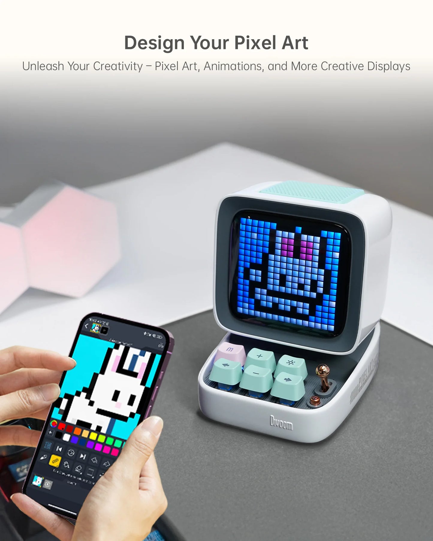 Divoom Ditoo Pro Portable Bluetooth Speaker And Alarm Clock