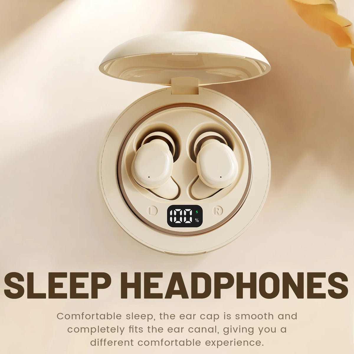 Shuke Bluetooth Wireless Sleep Earbuds With Integrated Noise Canceling