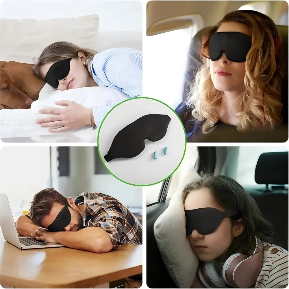 3D Memory Foam Sleep Eye Mask With Shading And Adjust