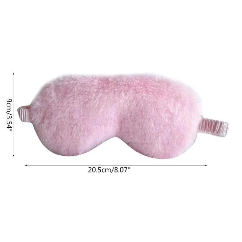 Comfortable Plush Sleep Eye Mask For Rest And Light Blocking