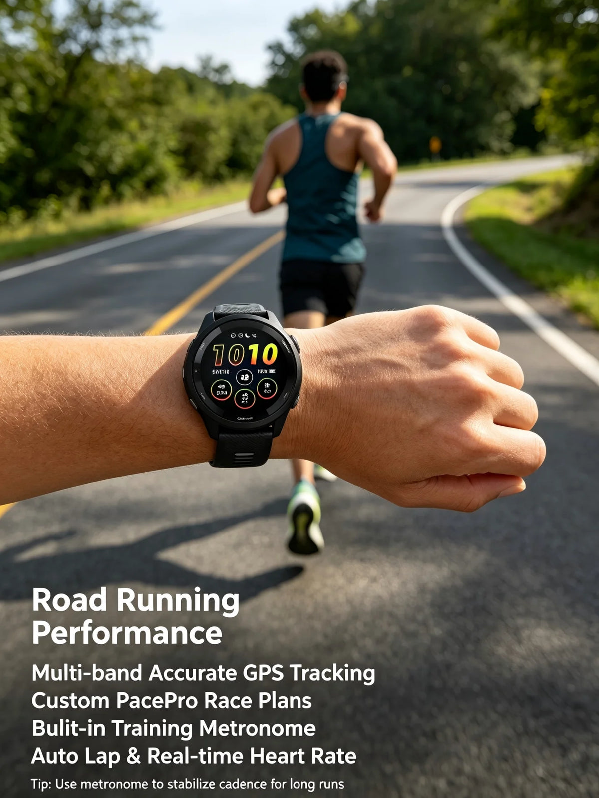 Garmin Forerunner 265 Multiband GPS Smartwatch With Health Tracking