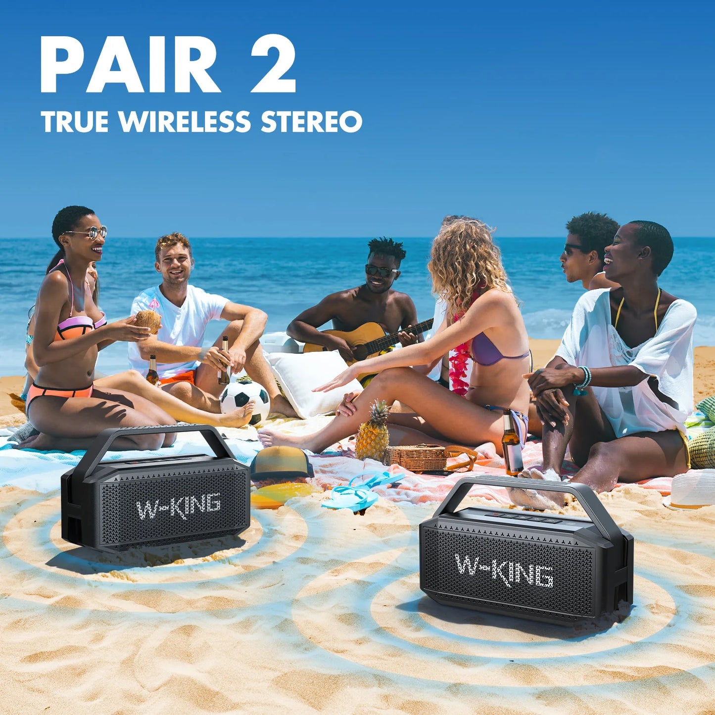 W-King D9-1 Portable Bluetooth Speaker With Deep Bass