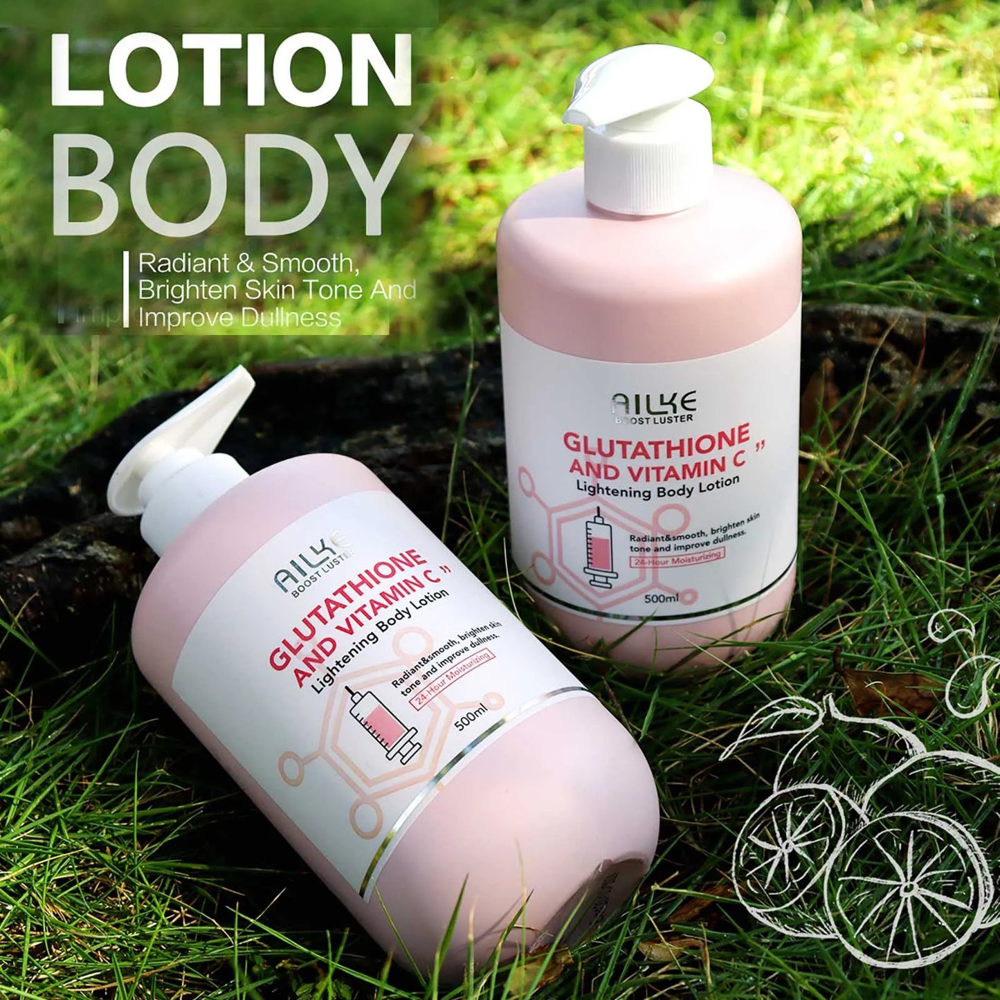 AILKE Vitamin C And Glutathione Brightening Body Lotion Cream