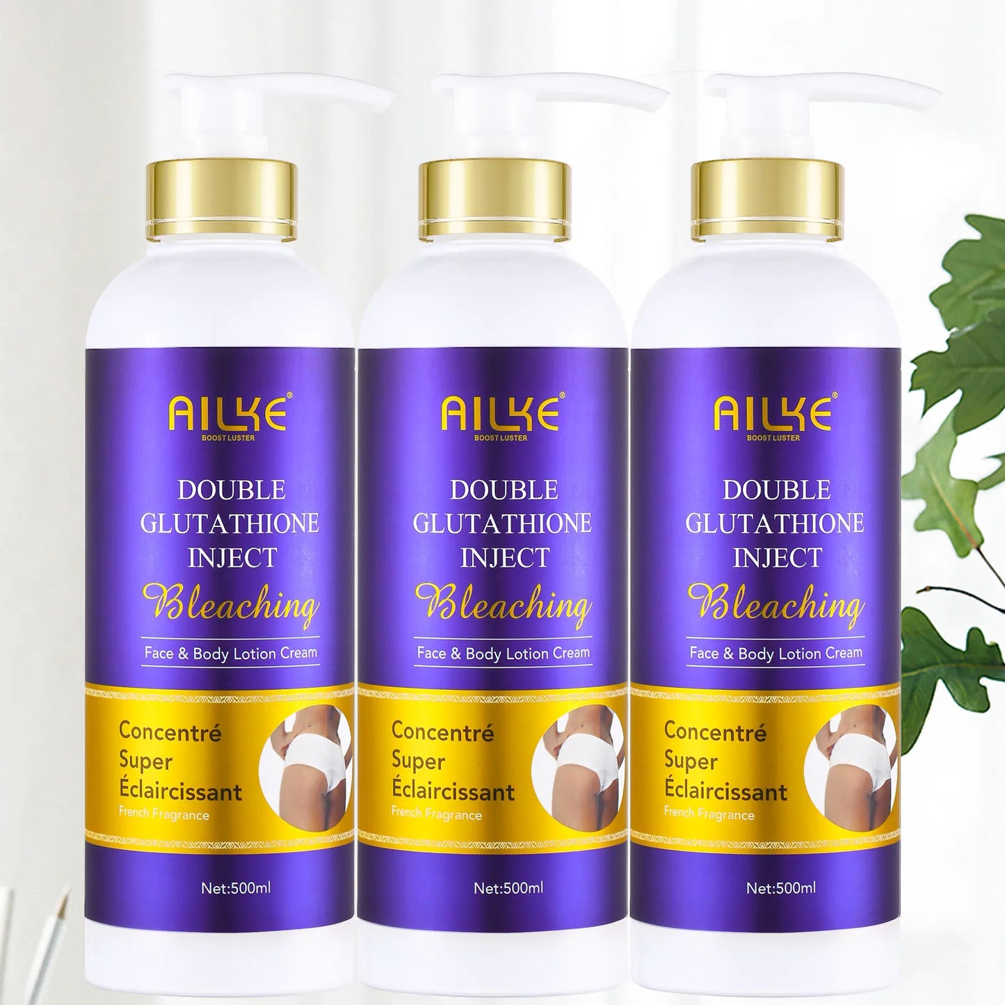 AILKE Glutathione Whitening Skincare Kit For Dark Spot Removal
