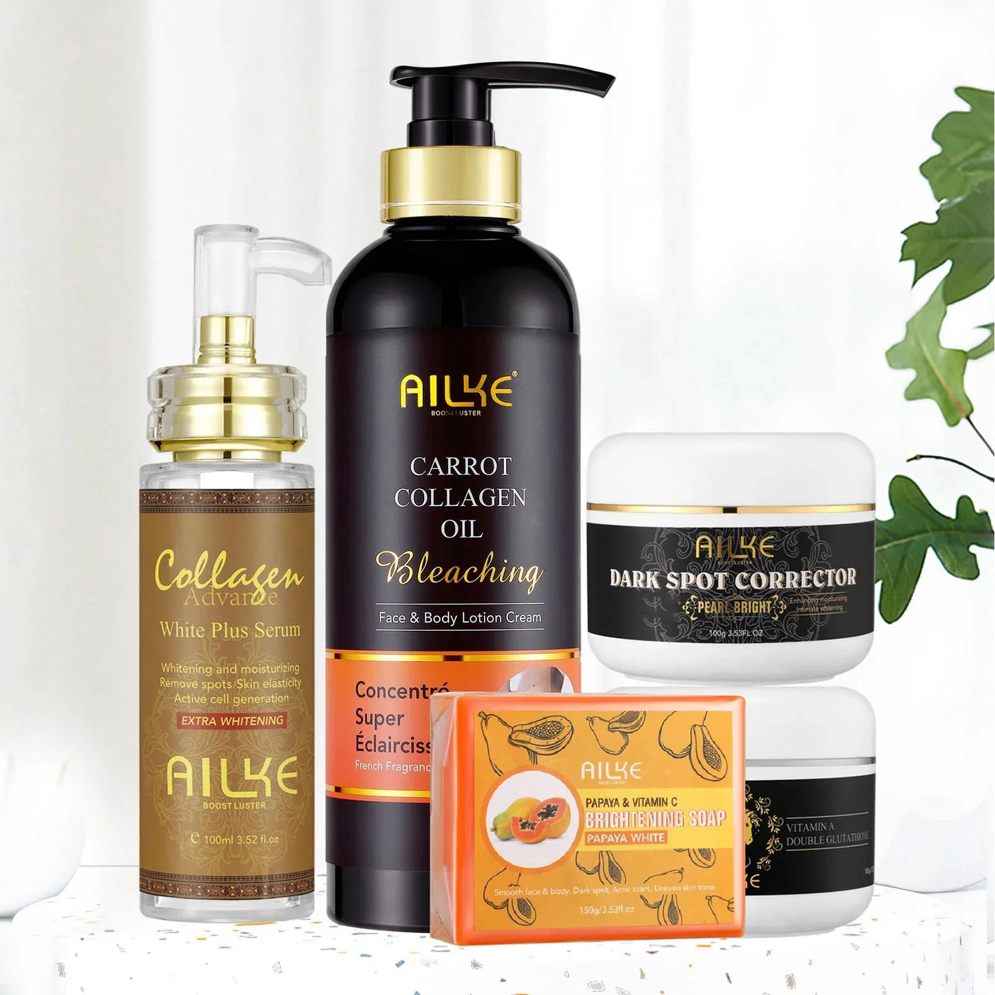AILKE Collagen Moisturizing Face And Body Skincare Kit