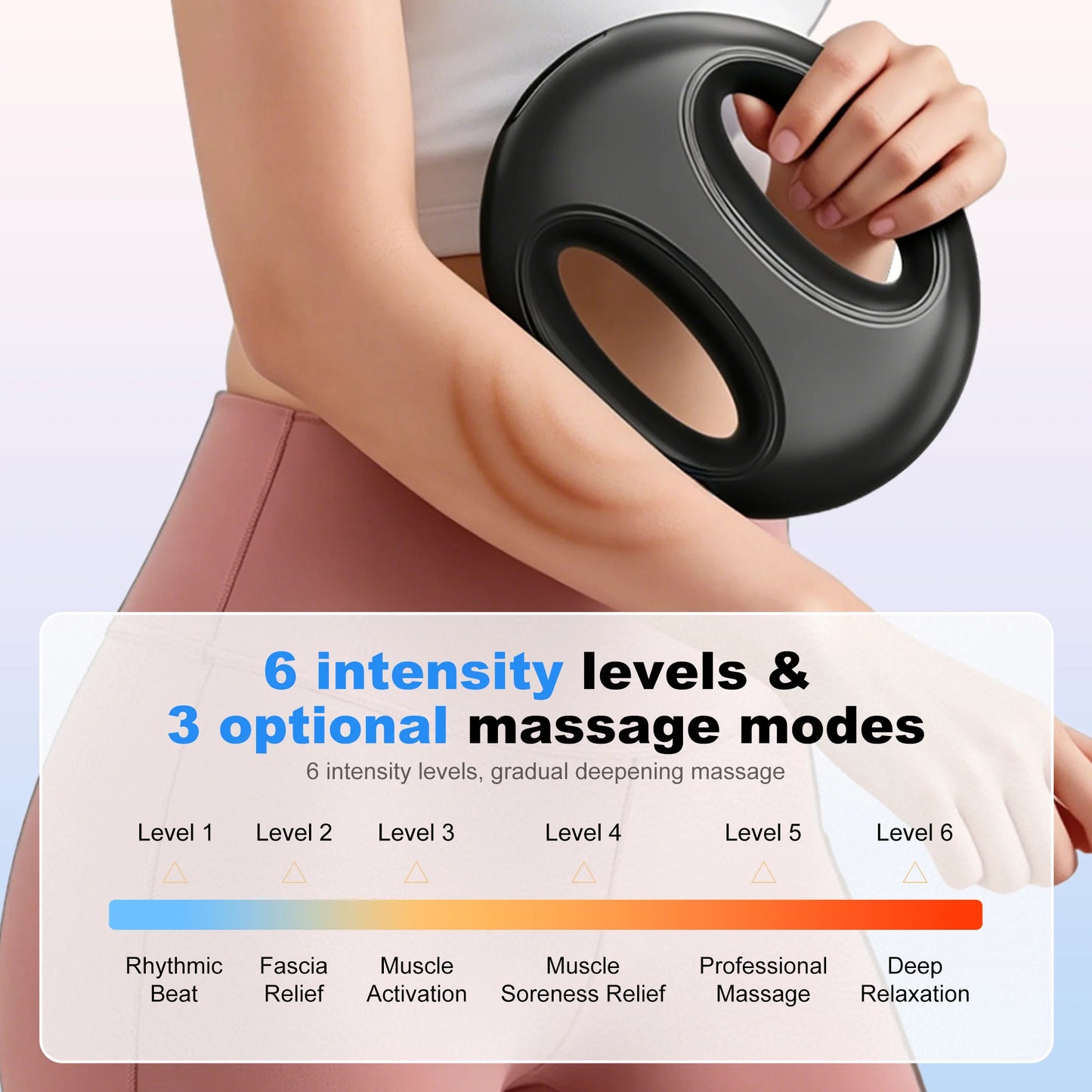 Leercon Portable Fascia Ring Massager Provides Deep Muscle Relief