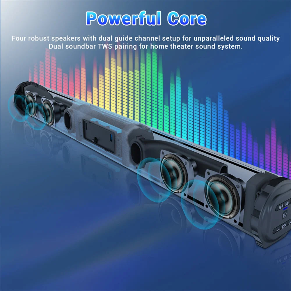 Curuk Bluetooth Sound Bar With Subwoofer Wireless Speaker