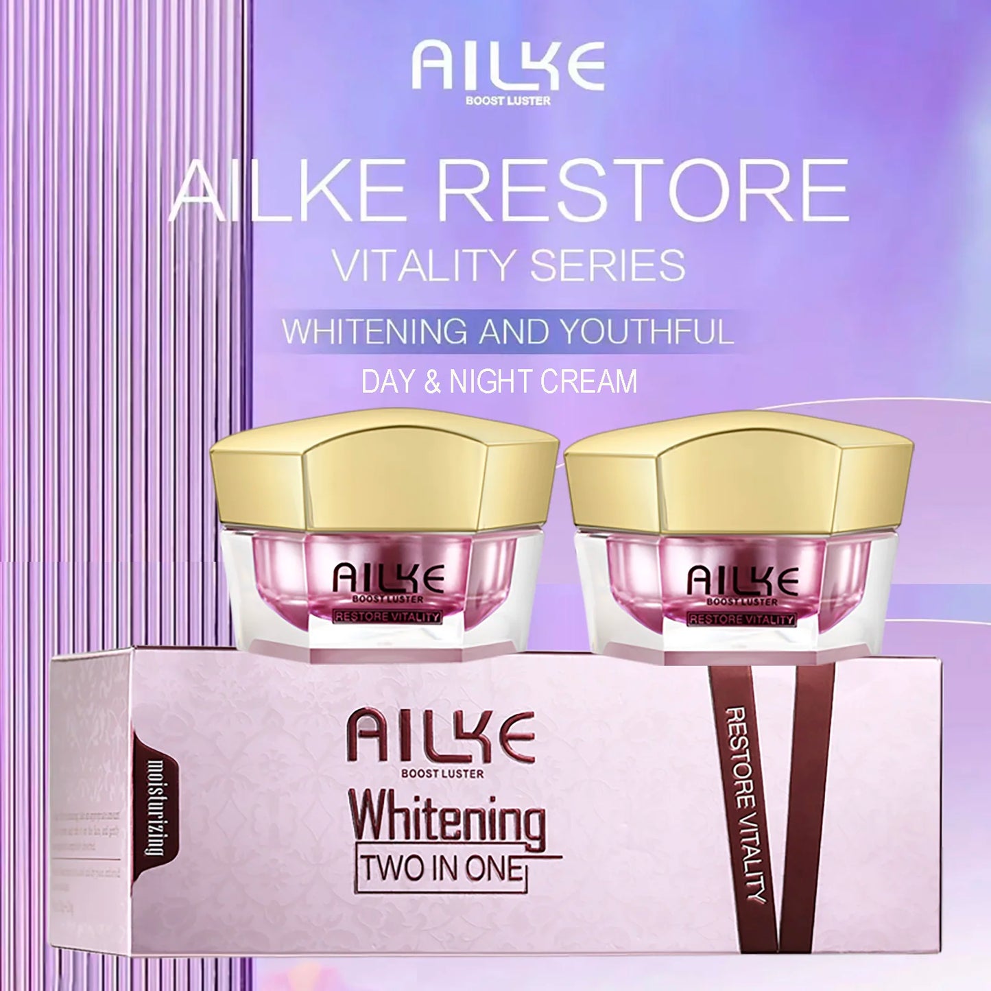 Ailke Whitening Facial Cream For Dark Skin Brightening Set