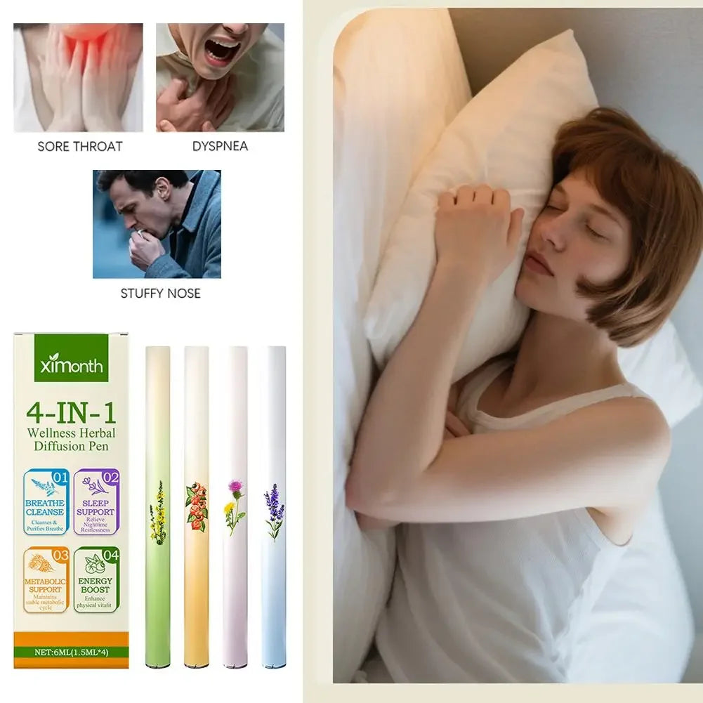 Natural Herbal Aromatherapy Pen Diffuser For Refreshing Air Scents