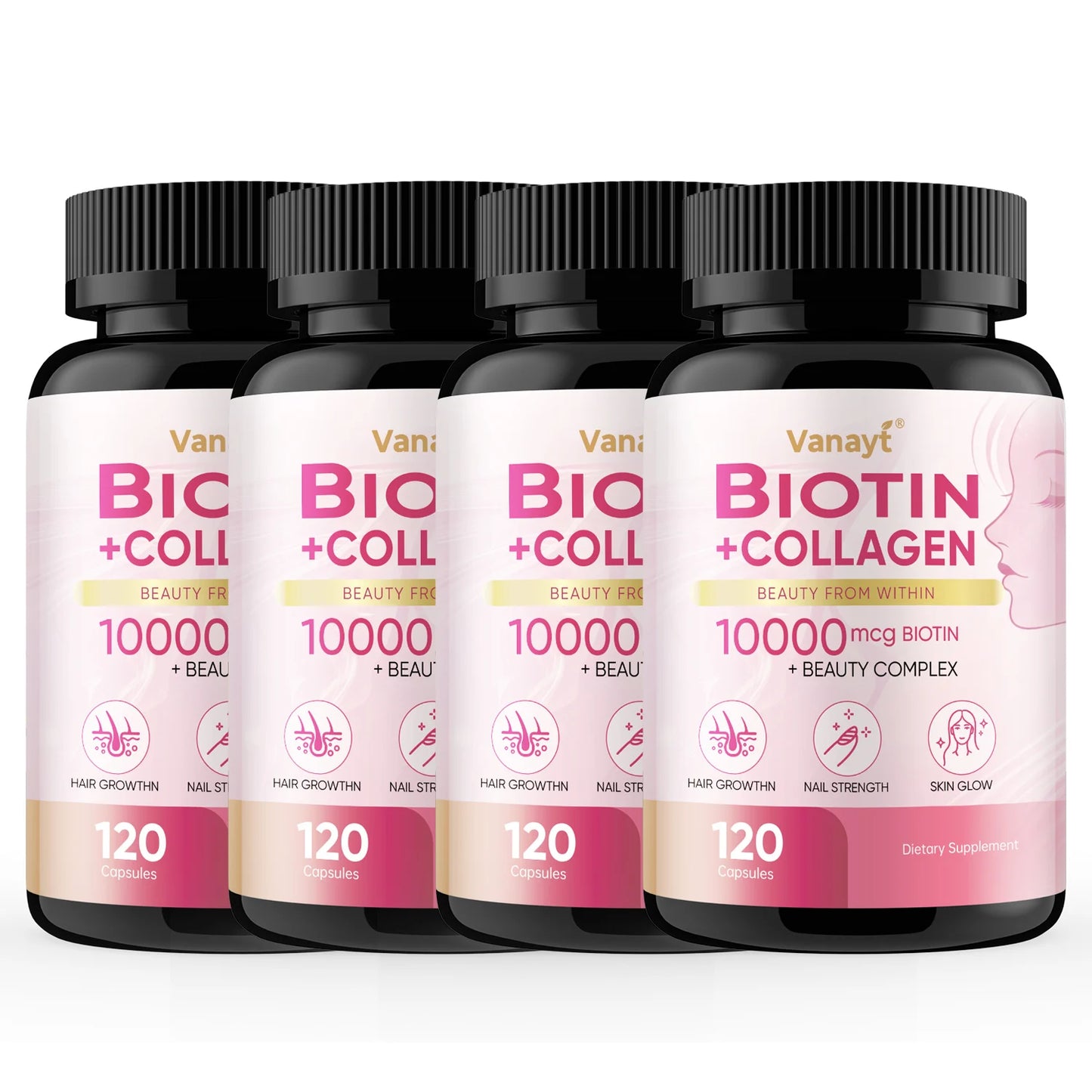 Vanayt Biotin Collagen Supplement Supports Healthy Skin And Nails