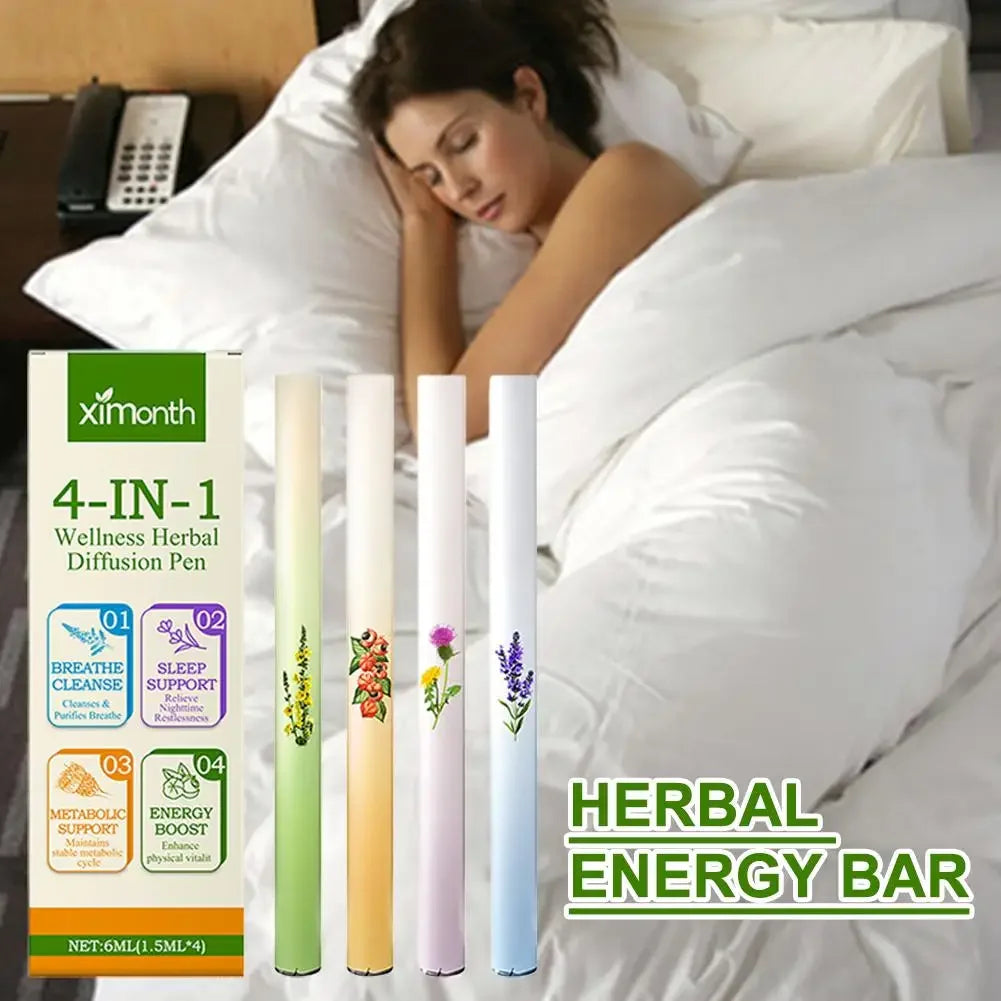 4 In 1 Aromatherapy Air Freshening Pen Natural Herbal Extracts